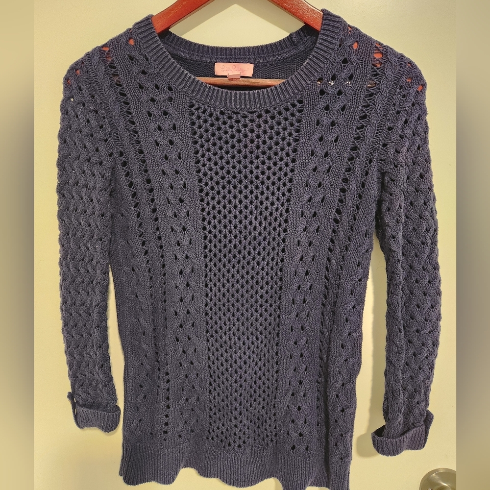 Lilly Pulitzer Navy Knit Sweater